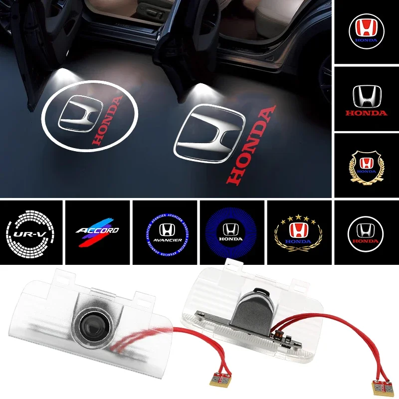 

2Pcs LED Car Door Welcome Light Projector Ghost Shadow Courtesy Lamp for Honda Accord Elysion CR-Z Odyssey SPIRIOR Accessories
