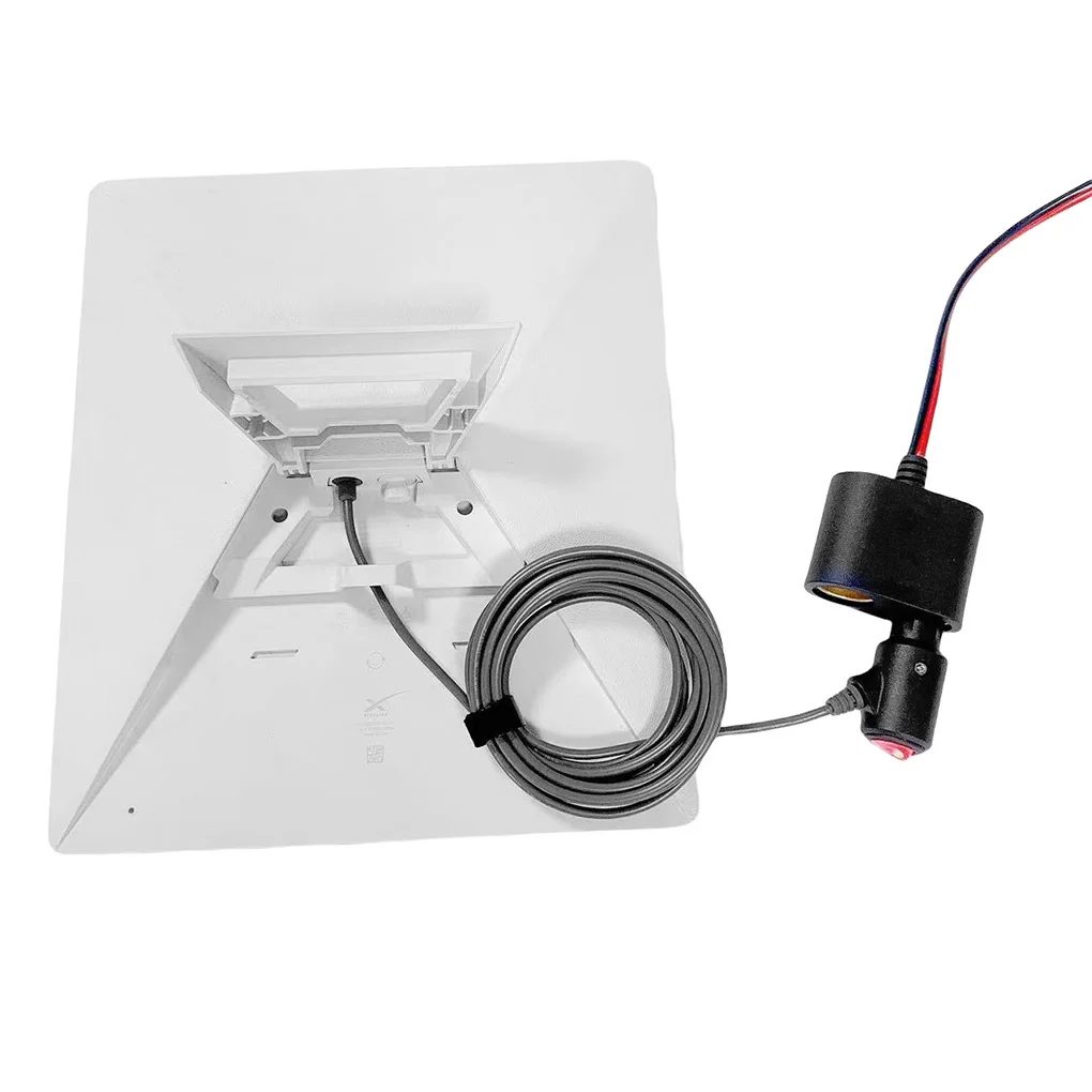 شاحن سيارة صغير مع مفتاح ضوء LED إلى كابل سلك طاقة تيار مستمر يدعم 12-24 فولت 18AWG مصمم خصيصًا 2 م/3 م/5 م