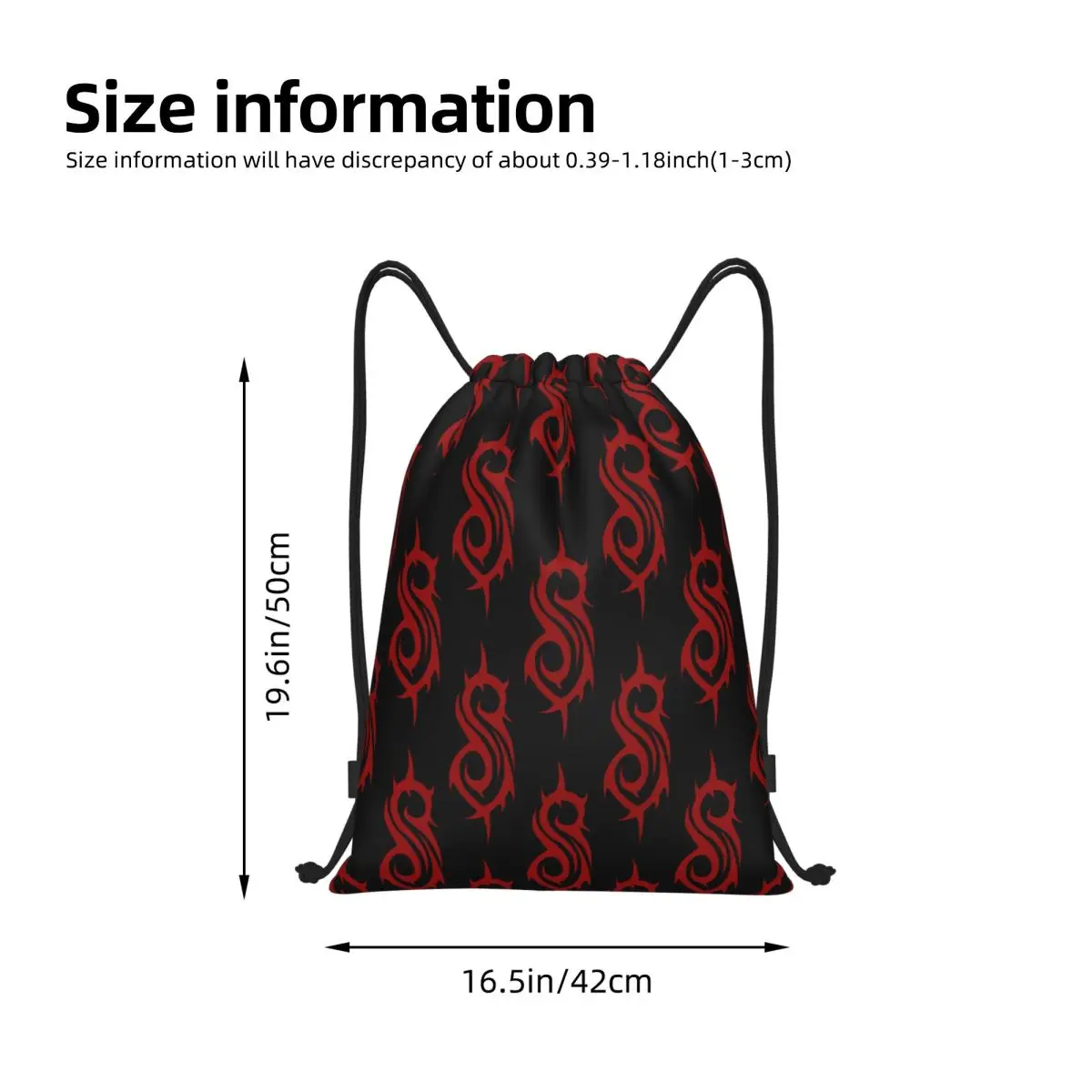 Heavy Metal Rock Slipknots Band Portable Drawstring Backpack Storage Bags Outdoor Sports Traveling Gym Yoga