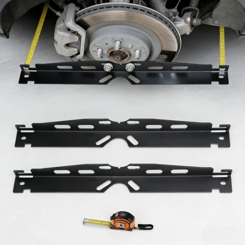 Imagen 1 del producto Kit de herramientas de alineación de cuatro ruedas para coche, herramienta de alineación de ruedas con placa puntera de corrección de chapa metálica, equipo de reparación de automóviles