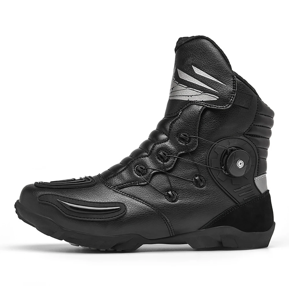 2023 Motorcycle Boots Men Women Biker Shoes Studded Boots Moto Ankle Protection Motorbike Riding Racing Motorcycle Shoes