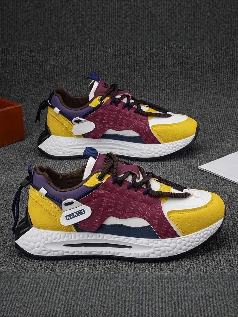 

Men's Casual Sport Shoes 2026 New Summer Trendy Brand Thick Bottom Dad Shoes Versatile Leisure Sports Fashion Shoes