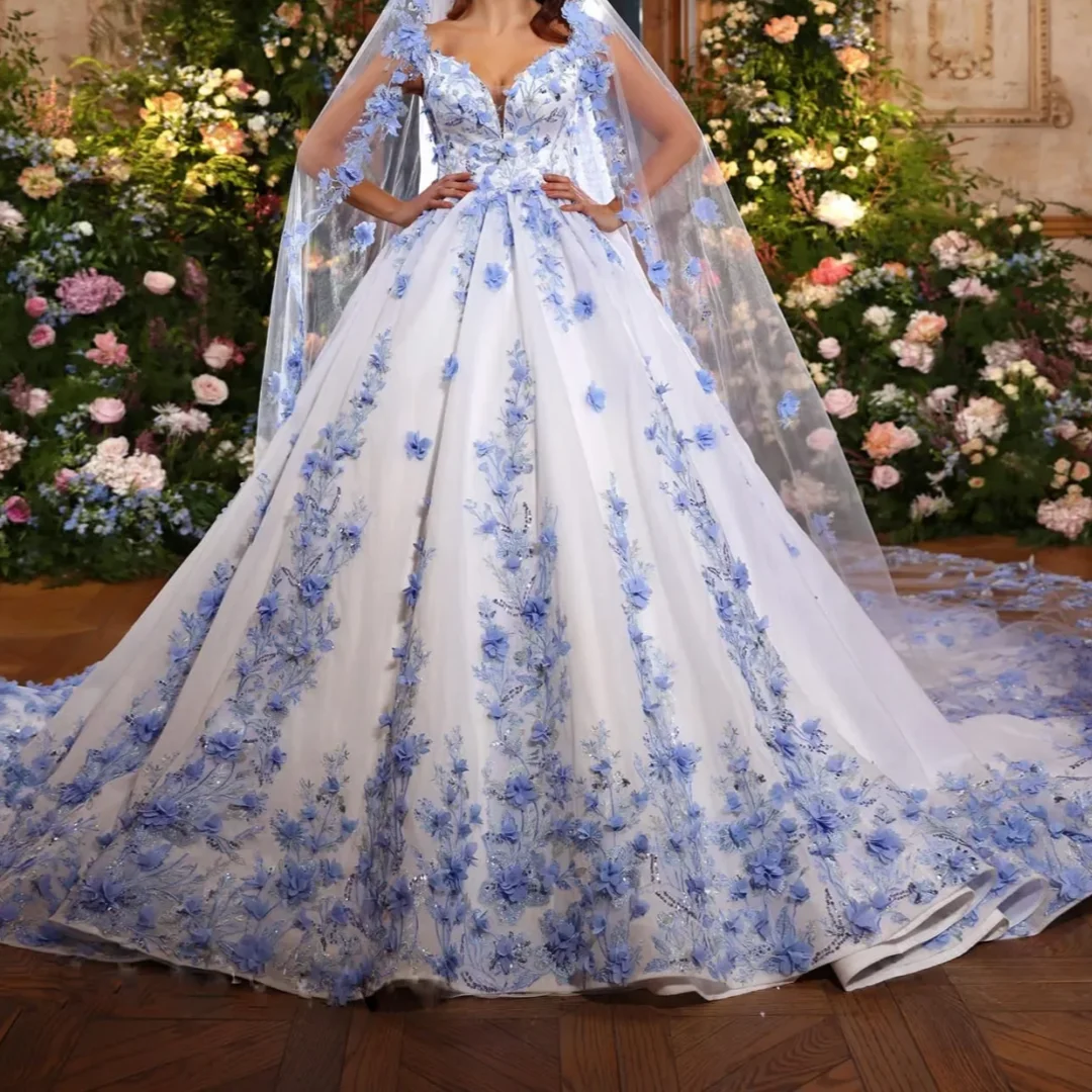 

Изысканные винтажные свадебные платья с открытыми плечами, роскошный халат ручной работы с цветами, великолепное свадебное платье по индивидуальному заказу