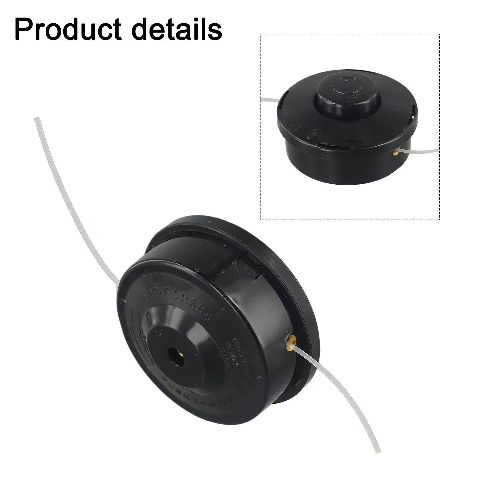 Feed Line Spool Brush Trimmer Head String Trimmer Head 1 PCS Double Line Nylon Line For M10 X 1.25 Left Thread
