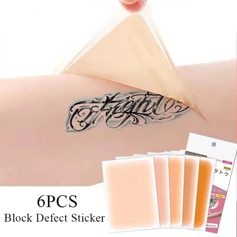 Unisex Birthmark Full Cover Black Spot Flaw Hide Tapes Tattoo Cover Up Sticker Scar Concealer Sticker Acne Concealing Sticker