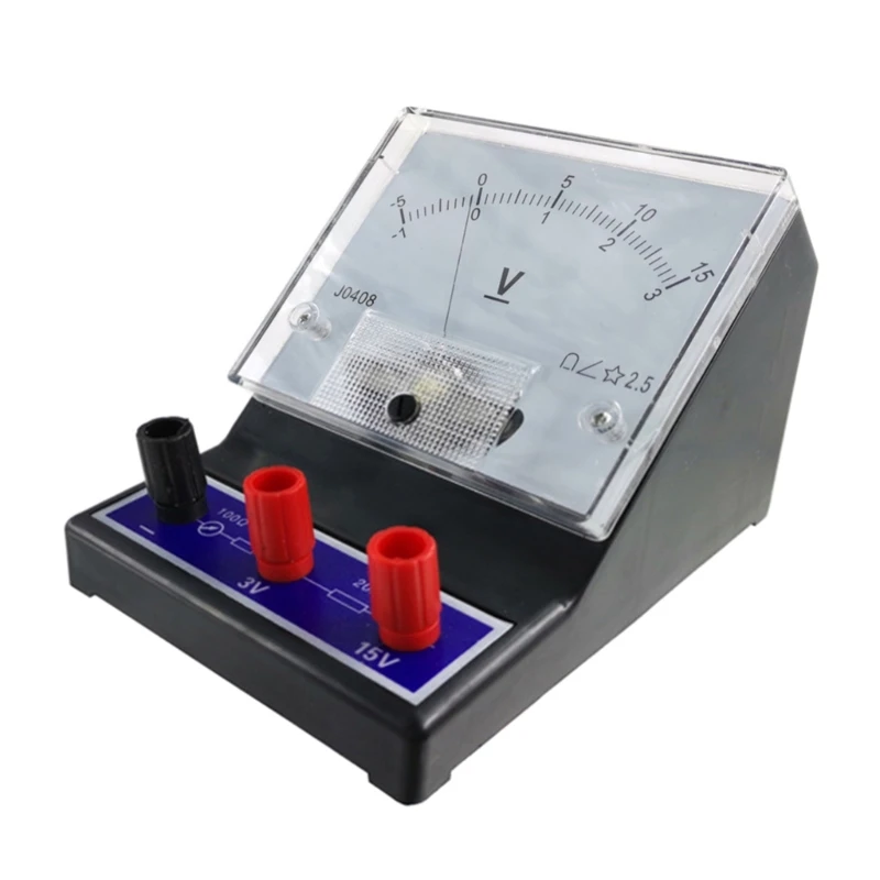 

Analog Dial Panel Analog Voltage Meter Electric Voltmeter Laboratory Apparatus for Students Labs Home School Class