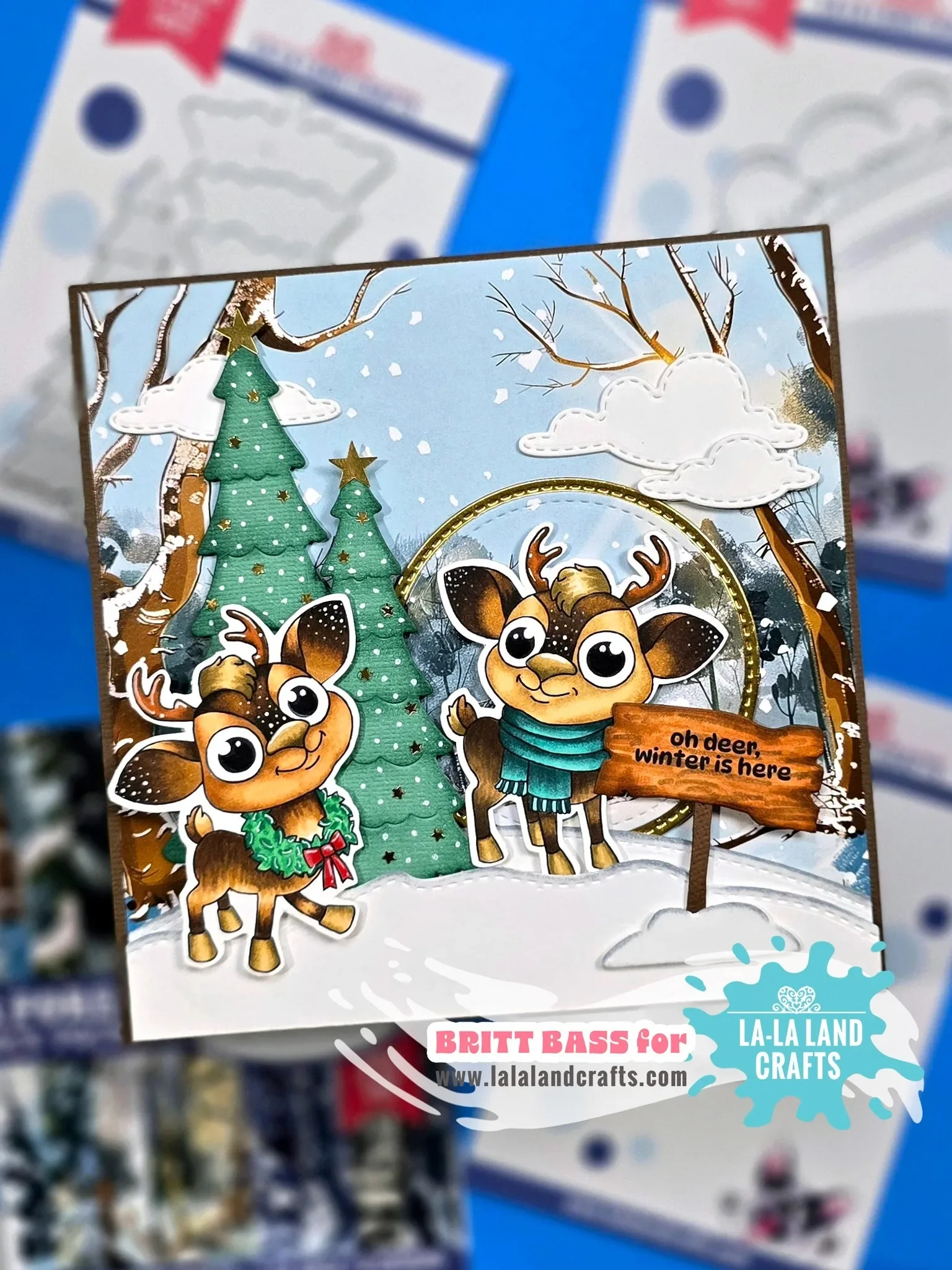 عيد الميلاد يموت زجاج قبة الغزلان الأسرة طويل القامة أشجار عيد الميلاد ندفة الثلج البريد التسمية ختم معدني Stencil ألبوم صور ورقة النقش #3