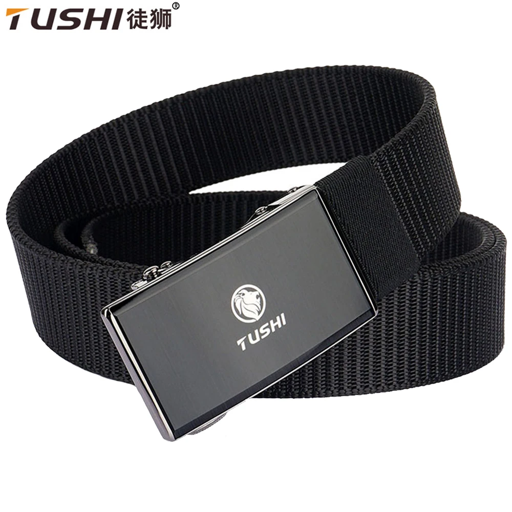 TUSHI New Military Belt for Men 1200D Strong Soft Nylon Wide Belt Rust-Proof Metal Buckle Tactical Outdoors Belt Male Gifts