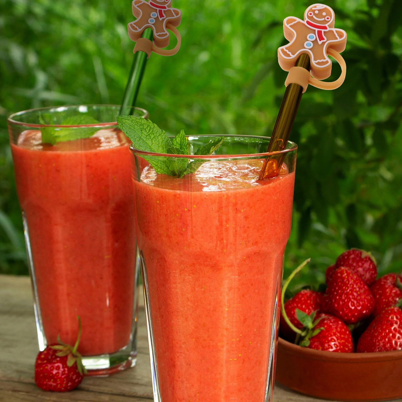 

4pcs Caps Reusable Silicone Dust Cover For Tumblers Straw Tip Covers End Plugs Drinking Straw Protectors Kitchen Bar Accessories