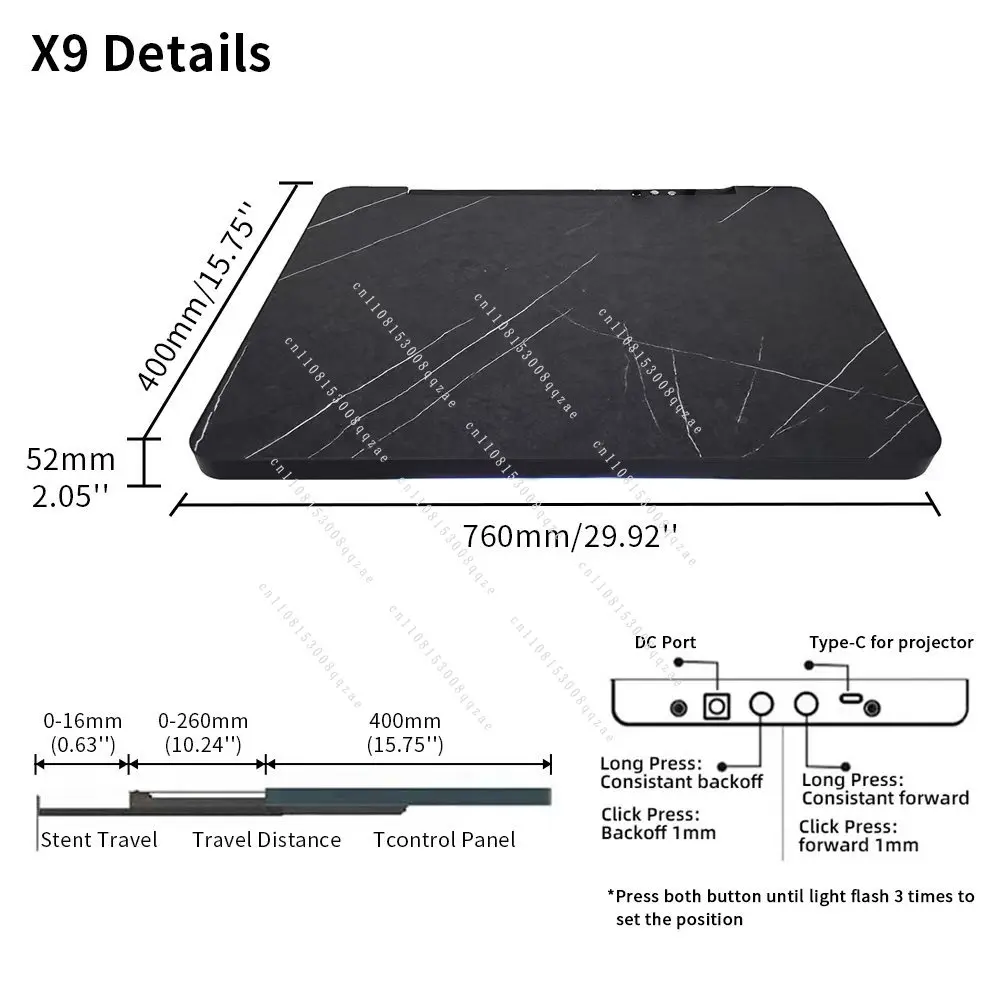 X3/X5/X7 Smart Motorized Ultra Short Throw Projector PTZ Stand Holder Shelf Telescopic Stage Projector Shelf for UST Projector