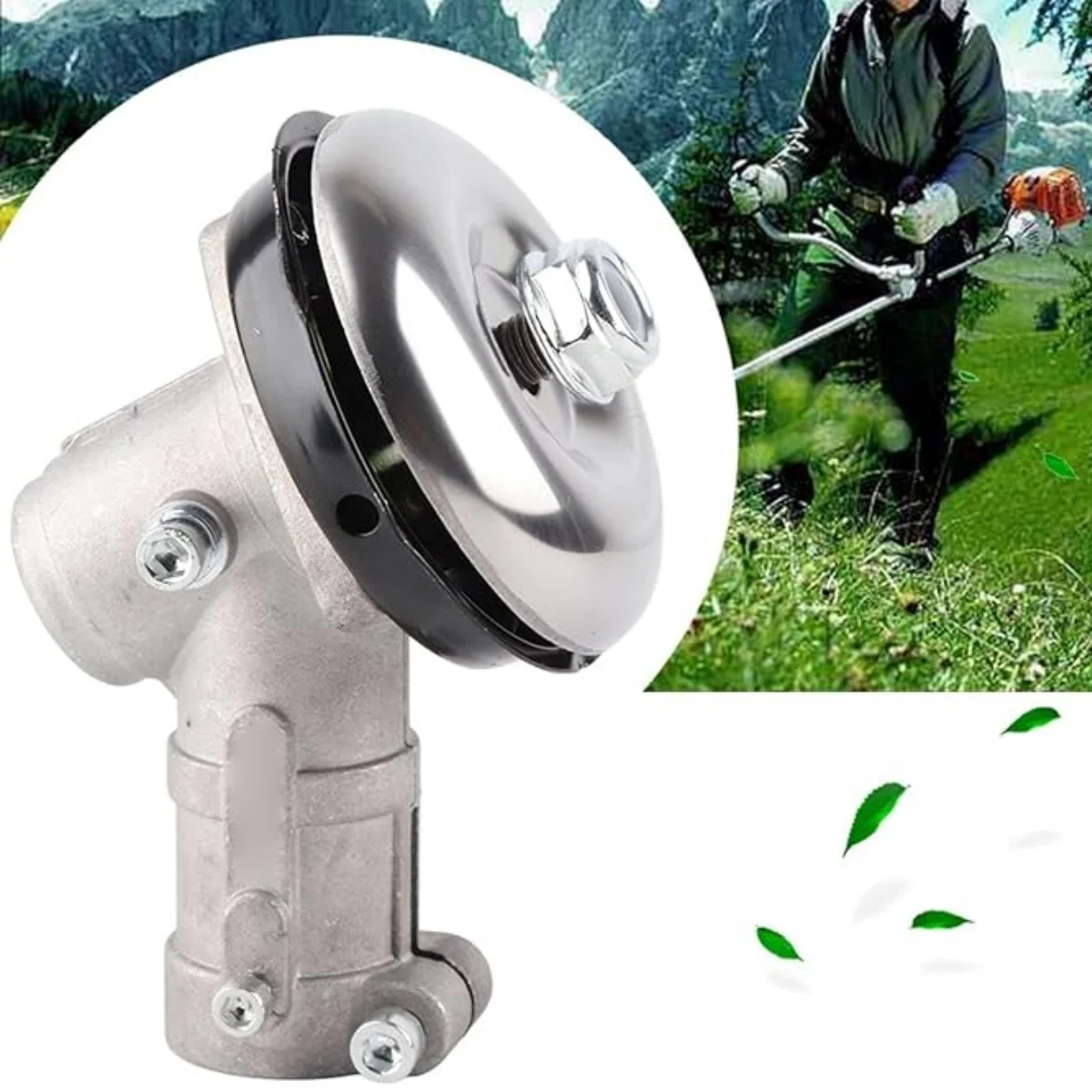 رأس تروس جزازة العشب، أداة تشذيب الفرشاة، أداة تشذيب سلسلة تروس تحل محل أجزاء جزازة العشب، قطر ملحق 26/28 مم (7/9 أسنان)