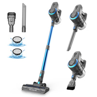 YISORA N300 Cordless Vacuum Cleaner 20kPa Powerful Suction, 0.8L Dust Cup, 2200mAh Battery, Up to 40min Runtime 2 Cleaning Modes