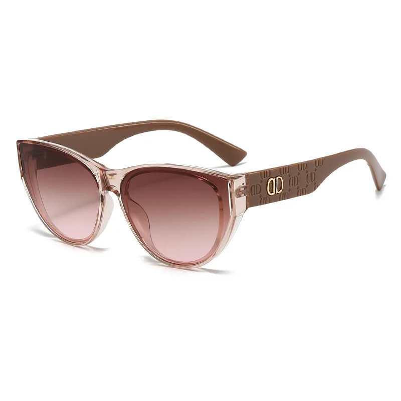 

2025 New Cat Eye Sunglasses Women High-End Fashion Trend UV400 Protection Glasses Light Luxury Premium Lentes Con Iman Mujer