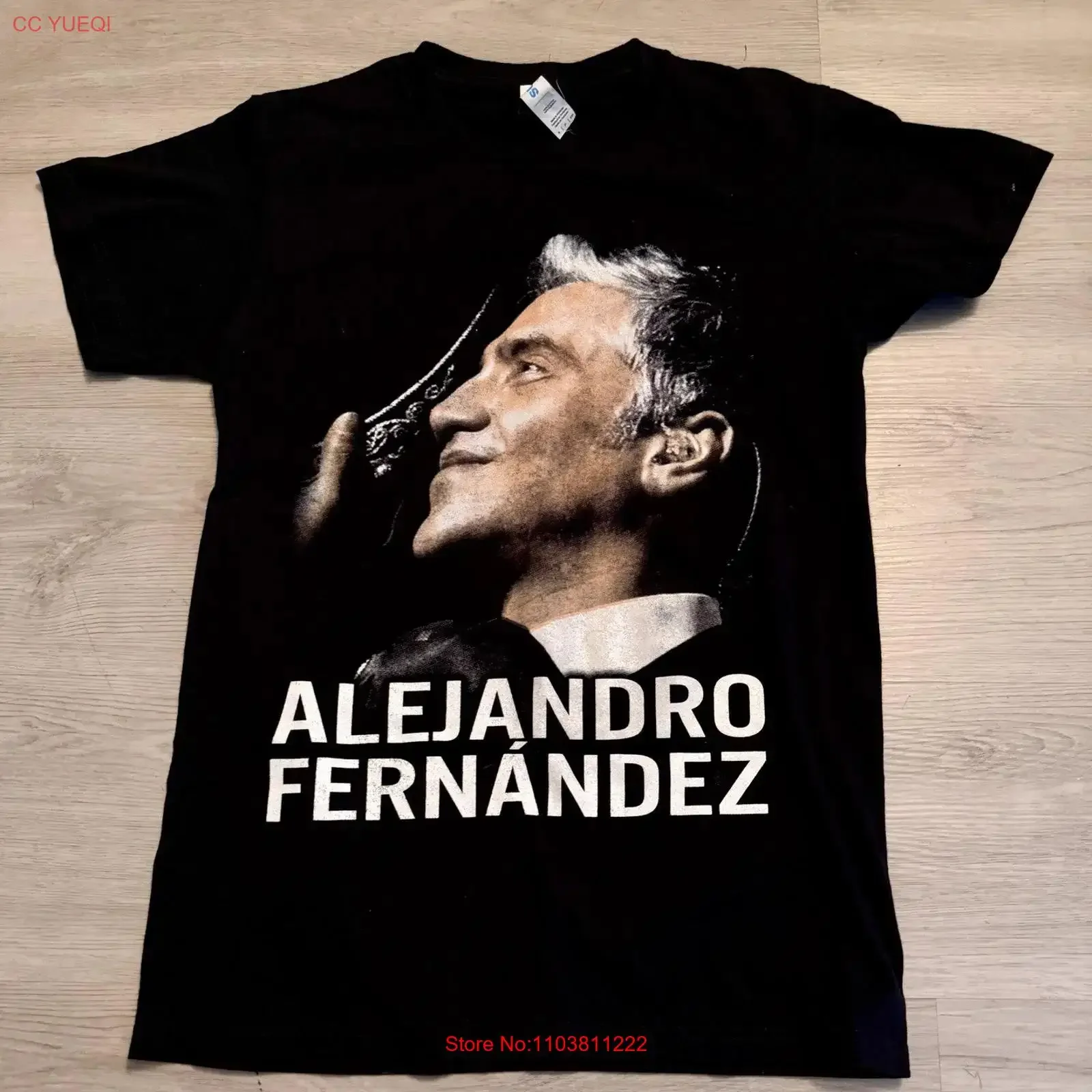 Alejandro Fernandez Los Tigres Del Norte Camiseta de gira de conciertos pequeños para hombre Ropa de diseñador lavada vintage Moda Estirada
