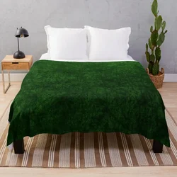 Emerald Green Grass Velvet | Texture Throw Blanket Sleeping Bag valentine gift ideas Vintage Blankets