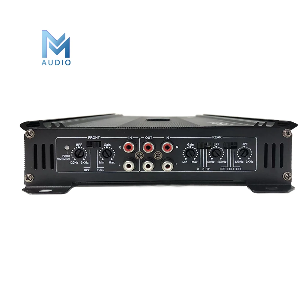 Amplificatore per auto con sistema audio per auto a 4 canali a gamma completa per bassi con classe AB 2000W M-930.4