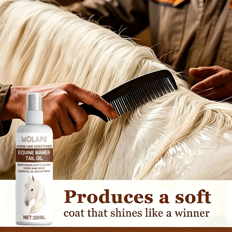 Instant Detangling & Smooth Mane Conditioner, Shiny Detangling Spray, Suitable for Braiding, Updos, Performances, and Daily Care