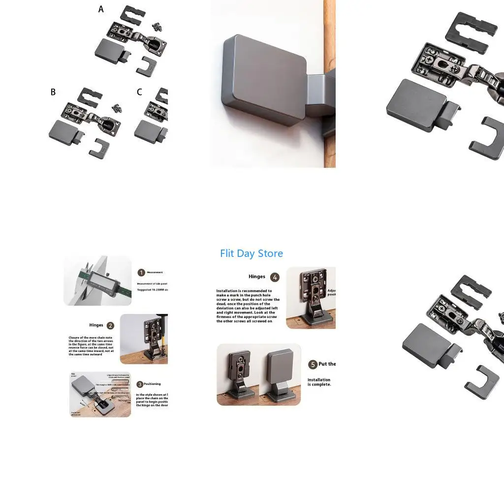 F92C Thin Concealed Cabinet Hinge With Hydraulic Damping Soft Closing Cabinet Hinge For Kitchen Furniture Hardware Enduring