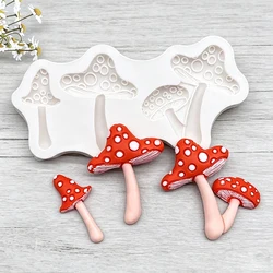 Mushroom Silicone Mold Sugarcraft Chocolate Cupcake Baking Mold Resin Fondant Cake Decorating Tools