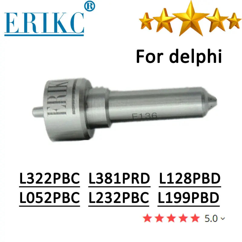 

Форсунка топливного инжектора Delphi L322PBC L381PRD L128PBD, насадка распылителя с общей топливной магистралью L052PBC L232PBC L199PBD L325PBC