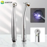 Pieza de mano Dental LED de alta velocidad, cabezal de torsión, turbina de aire, generador electrónico, rodamiento de cerámica, puntas de dentista, Triple pulverización de agua, 2/4 orificios
