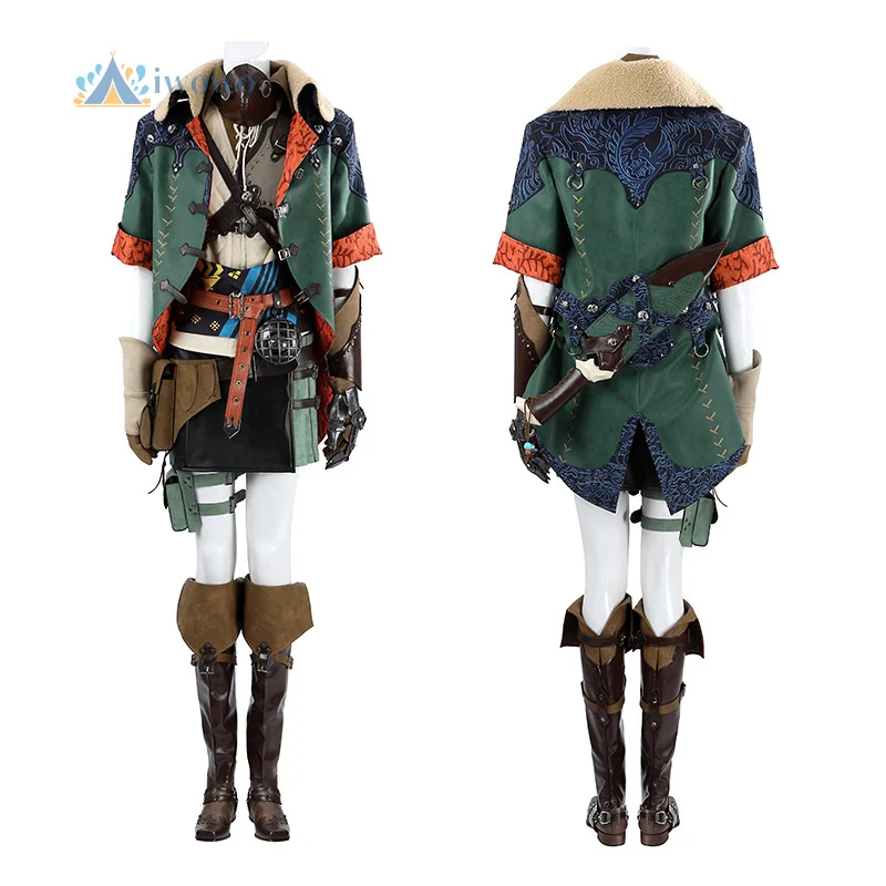 Hunter Of Monster Alma Nata Hope Set juego de Cosplay disfraz de salvaje fantasía de Halloween hombres mujeres nuevo uniforme accesorios conjunto