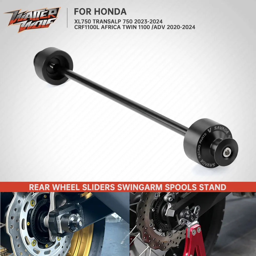 

Motorcycle Rear Wheel Crash Slider Swingarm Spool Stand Screw For Honda XL750 Transalp 750 CRF1100L Africa Twin 1100 2020-2024