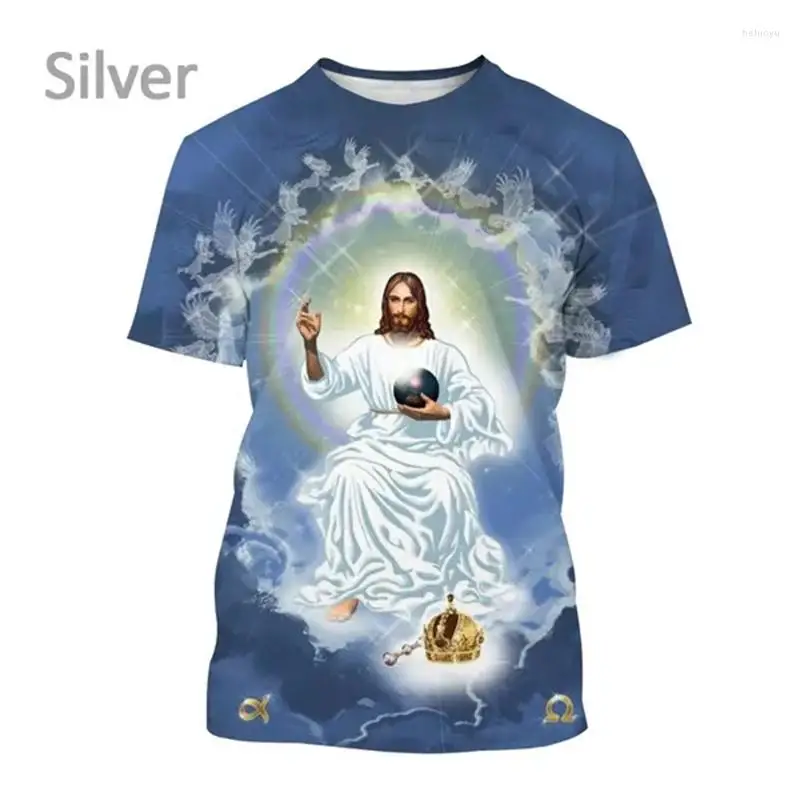 Men\'s T Shirts Jesus Love All Christians 3D Printing Summer Women\'s Short Sleeve Casual T-shirt Fashion Breathable Tops Clothing