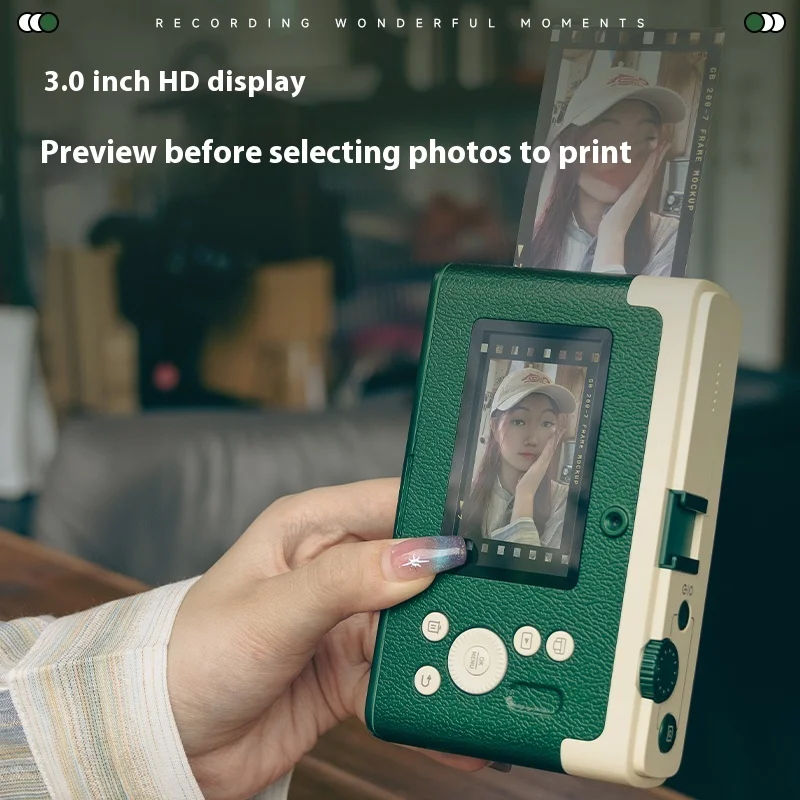 D1 Pro Instant Camera HD Mini Cameras Phone Photo printing Retro Digital Camera Wifi Portable Small CCD Camera with Memory Card