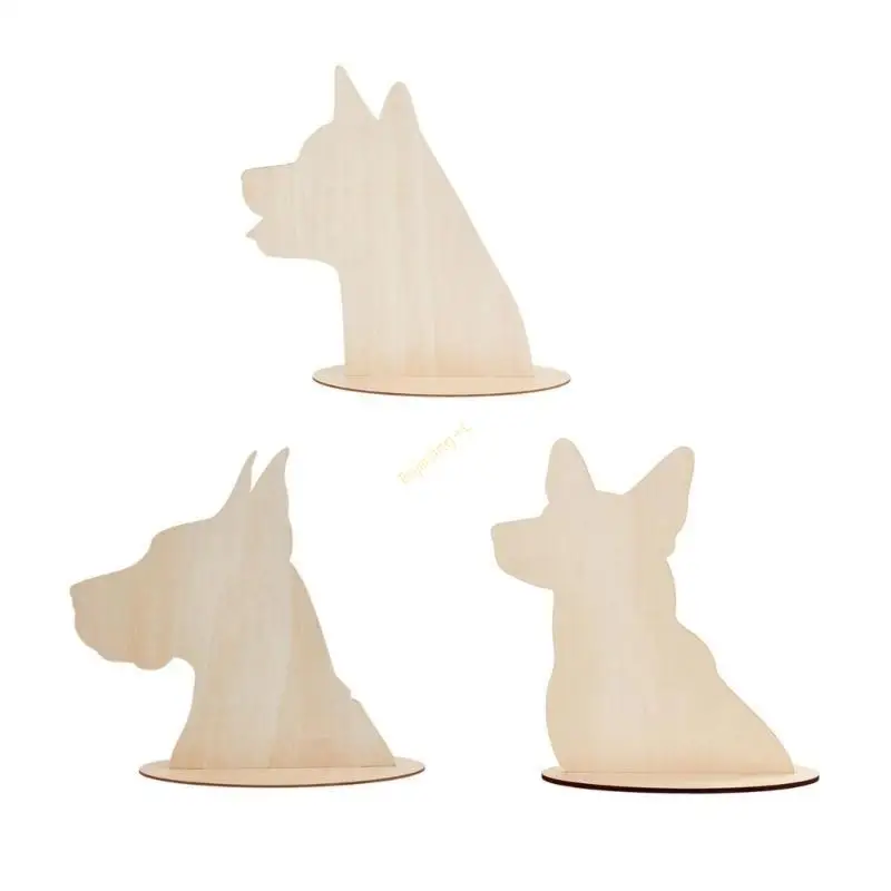Dog Bandanas Display Holder Photography Props And Decoration Dog Silhouettes Stand