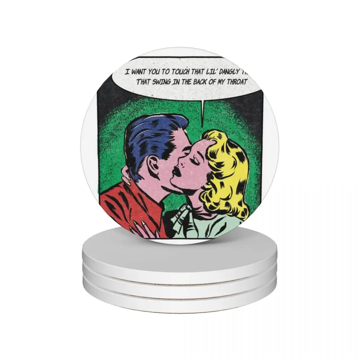 

Lil Dangly Thing WAP Vintage Comic Classic T-shirt Ceramic Coasters (Set of 4) personalize for coffee mugs Coasters