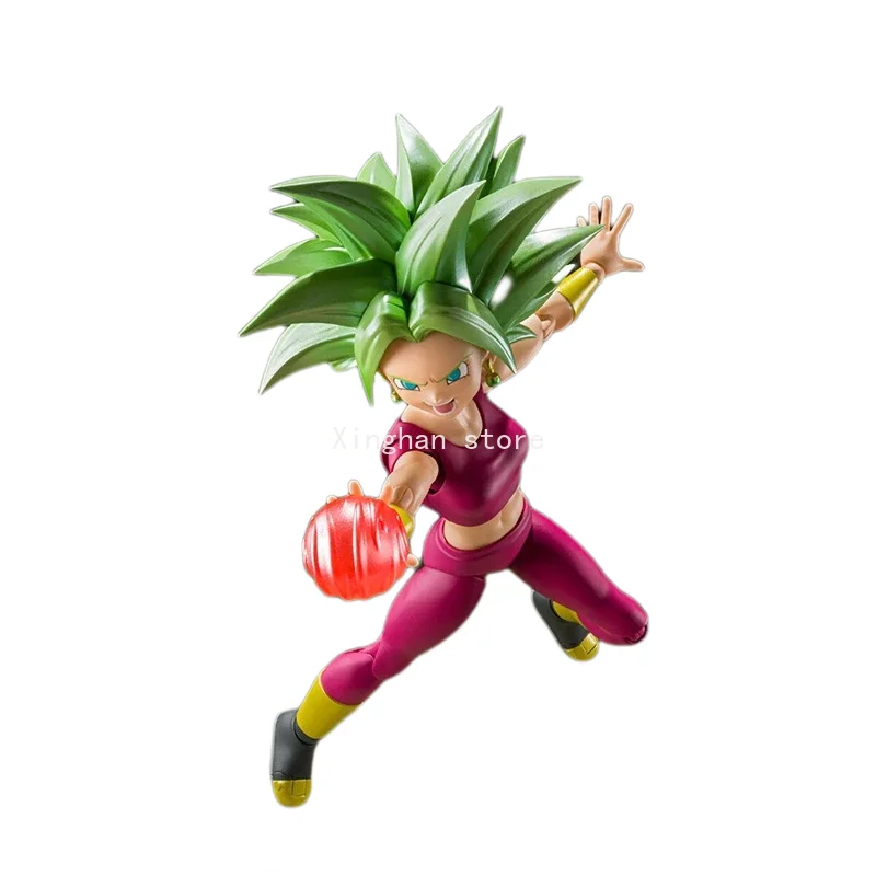 Original genuino S.H.Figuarts SHF Dragon Ball Super Saiyan Kefla Bandai Anime modelo juguetes figuras de acción regalos coleccionables