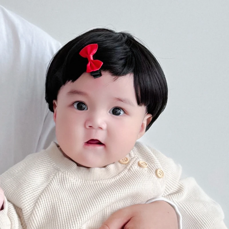 Adorable cabeza hongo bebé peluca sombrero sombreros para niños niñas cómodo