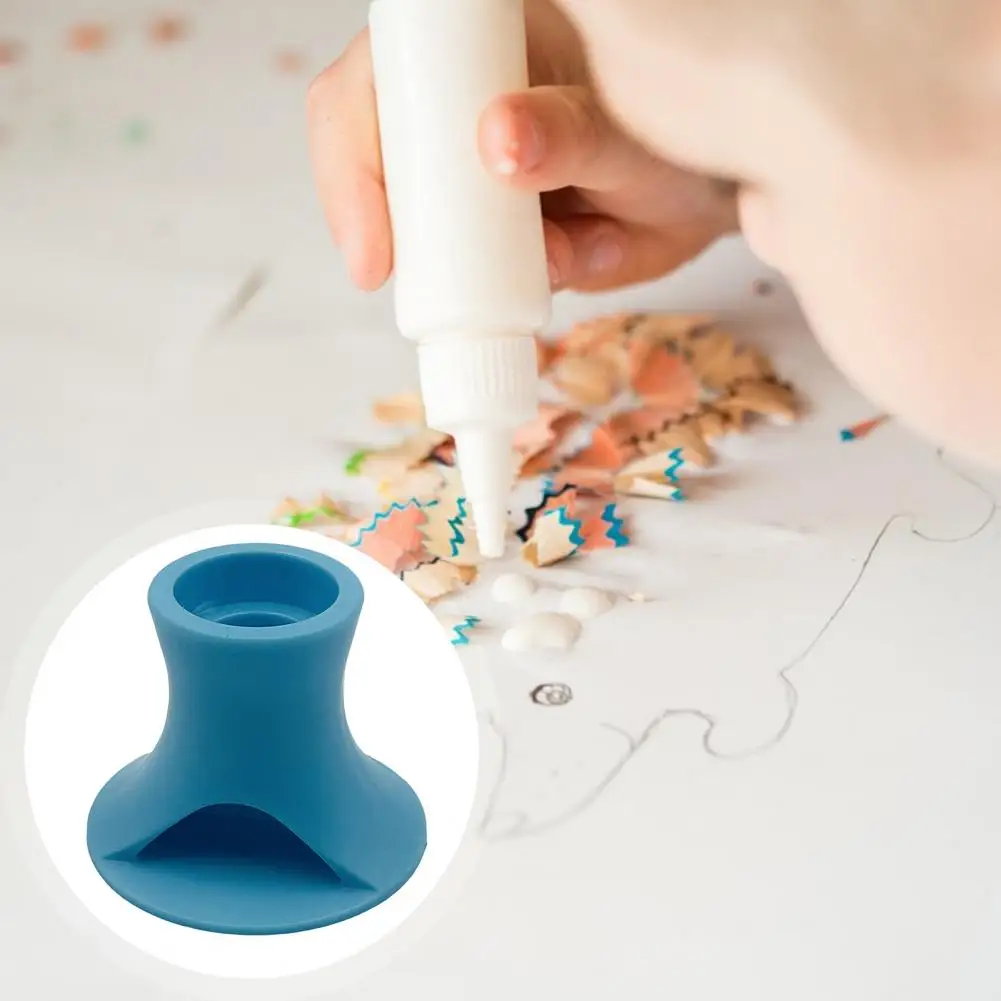 แท่นวางขวดกาวพลาสติกสำหรับฐานที่มั่นคงฐานมั่นคงกันลื่นทำความสะอาดง่ายชั้นเก็บกาวอเนกประสงค์อุปกรณ์งานประดิษฐ์ DIY