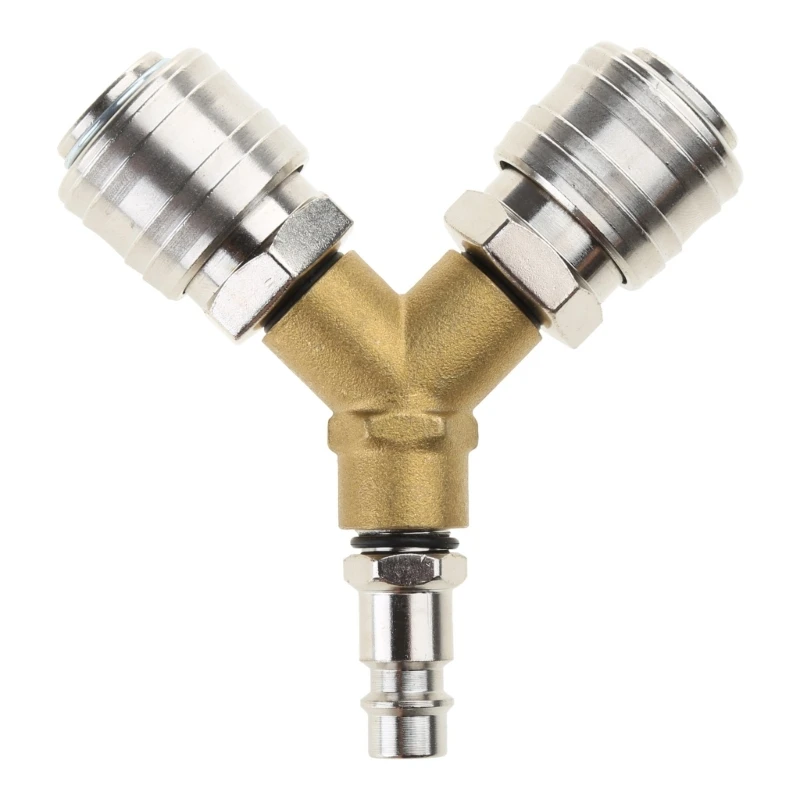 Professional Compressed Air Distributor Efficient Brass Connector for Pneumatic Tools Simple Installation Durable Dropship