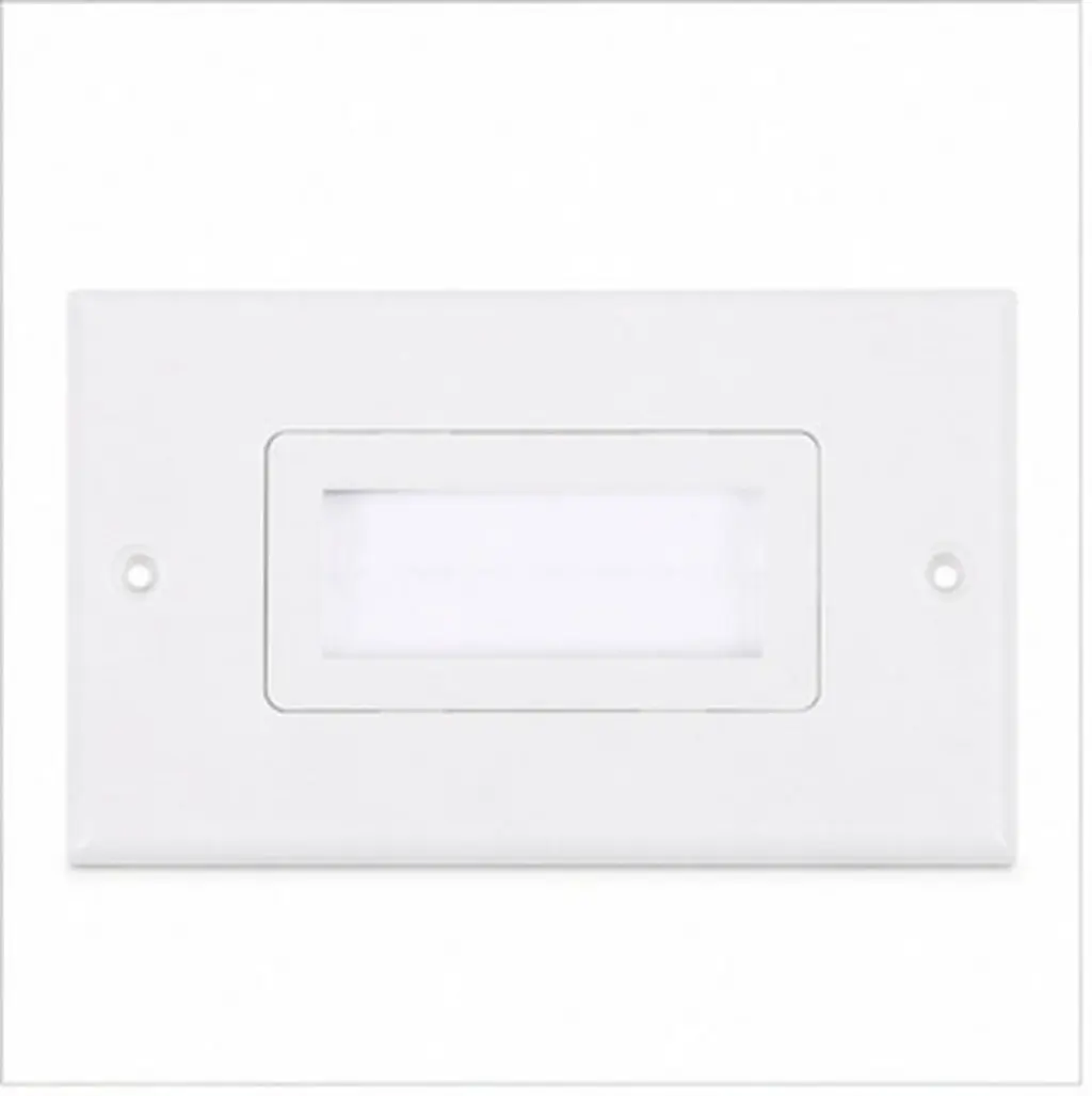 Wall Plate Cable Pass Through Brush Insert Cord Hider for TV Coaxial Speaker Ethernet Power Cords Cable Management Solution