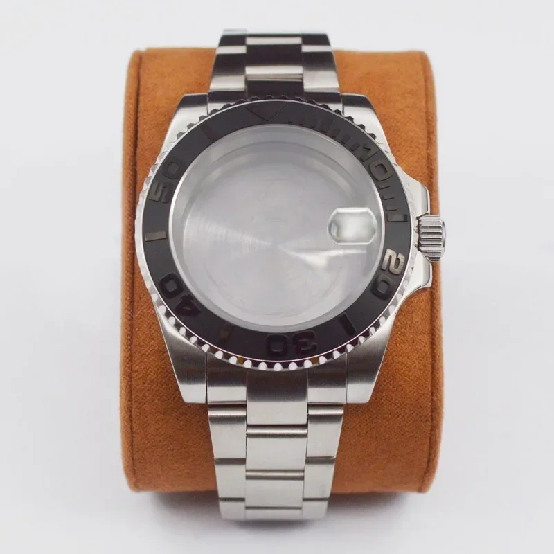 Reloj de hombre de 40mm, caja de acero inoxidable 316L, correa de reloj, pulsera, cristal de zafiro para nh35 nh36, movimiento de esfera Submariner Daytona