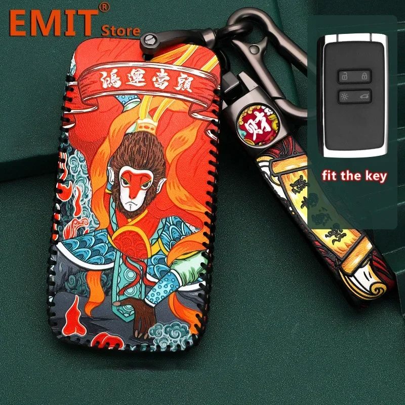 Key Fob Case Cover for Renault Austral Kadjar Clio Megane 2 3 Captur Arkana Koleos Zoe Scenic Dacia Sandero Duster Logan Jogger