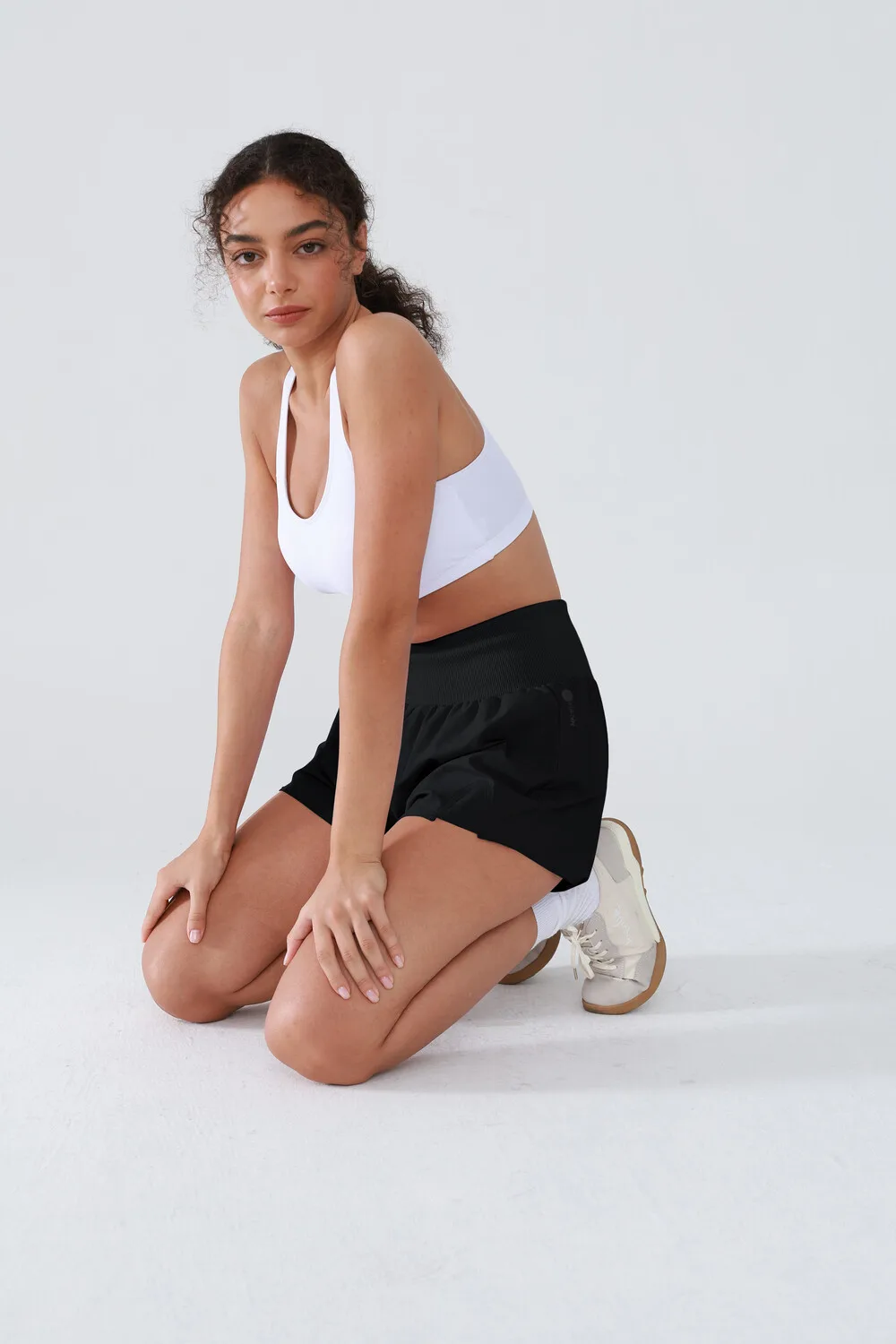 Short de Sport pour femmes, Short de course à Double pont, bas de Yoga respirant, pantalon court d'été, d'entraînement physique, de Jogging