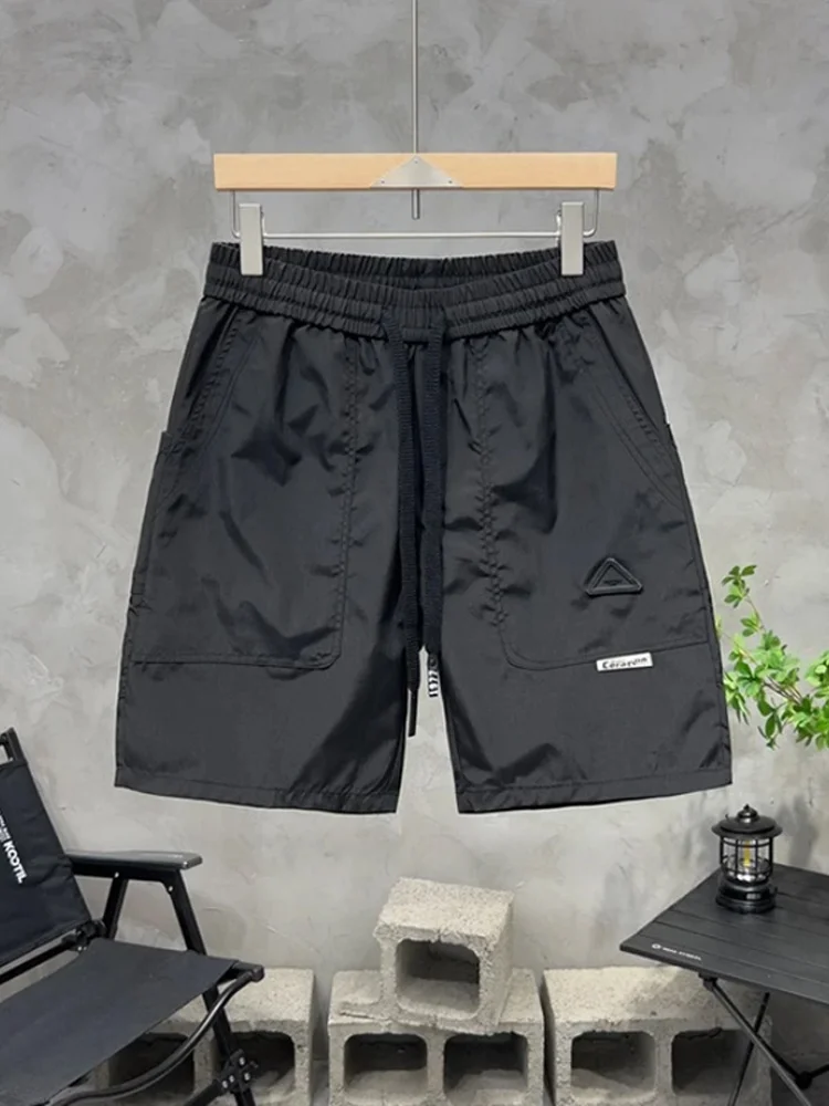 

Легкая Qui-Dry мужская летняя рта Faionable Spor с широкими штанинами, повседневная верхняя одежда, пляжная одежда, дышащая тонкая смесь хлопка