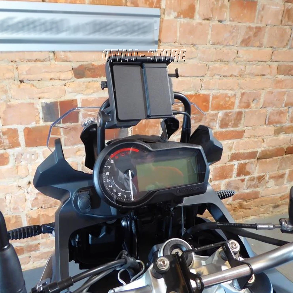 New GPS Motorcycle Accessories Black Phone Holder Windshield Navigation Holder For BMW F850GS Adventure F 850 GS F750GS 2018 -
