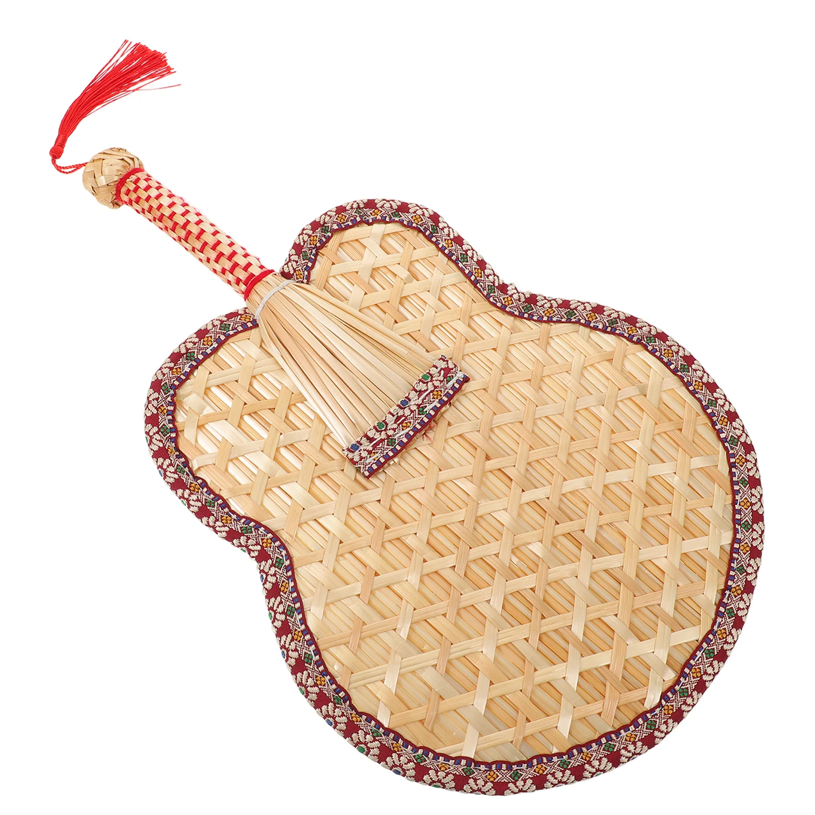 Afbeelding 3: Handgeweven lichtgewicht natuurlijke ventilator Vintage stijl traditionele Chinese handventilator Zomerkoeling Draagbare kinderfans Outdoor bruiloft