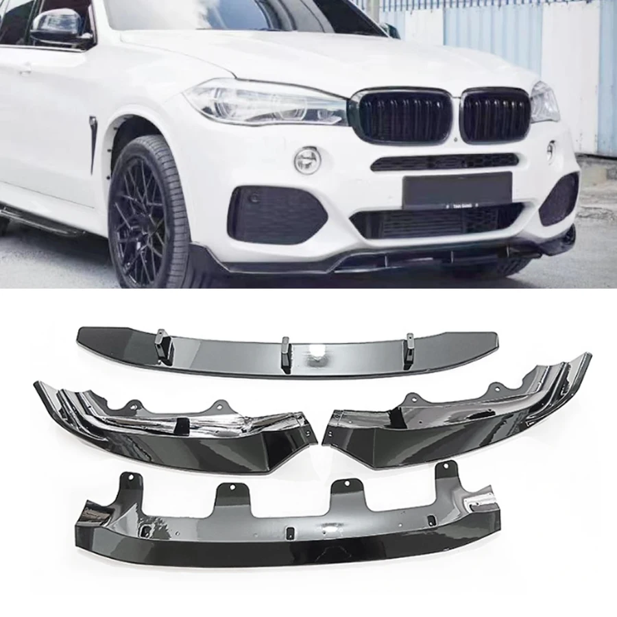 

Для BMW X5 F15 M Sport 2014-2018: Передний бампер, спойлер, нижний обвес, диффузор, сплиттер, тюнинг-защита, автомобильные аксессуары