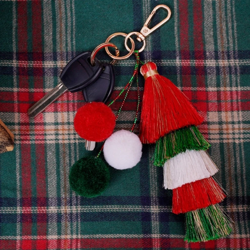 Handmade Tassels Christmas Ornament Ethnic Hanging Charm Bag Pendant Key Ornament Suitable for Festival Home Dropship image 5