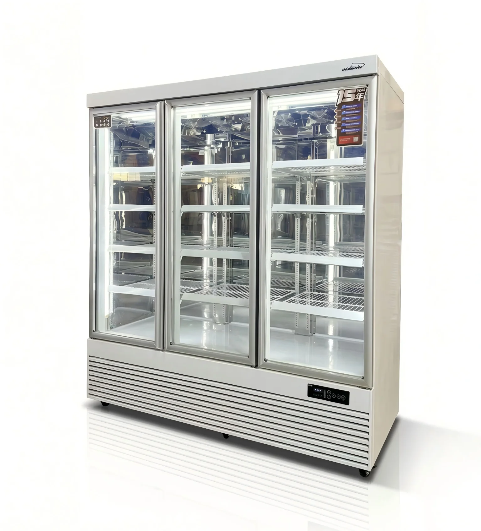 

rd-Affordable Display Freezer Glass Door Refrigerator 500L 300L Single 2 Door Commercial Freezer for Small Business#