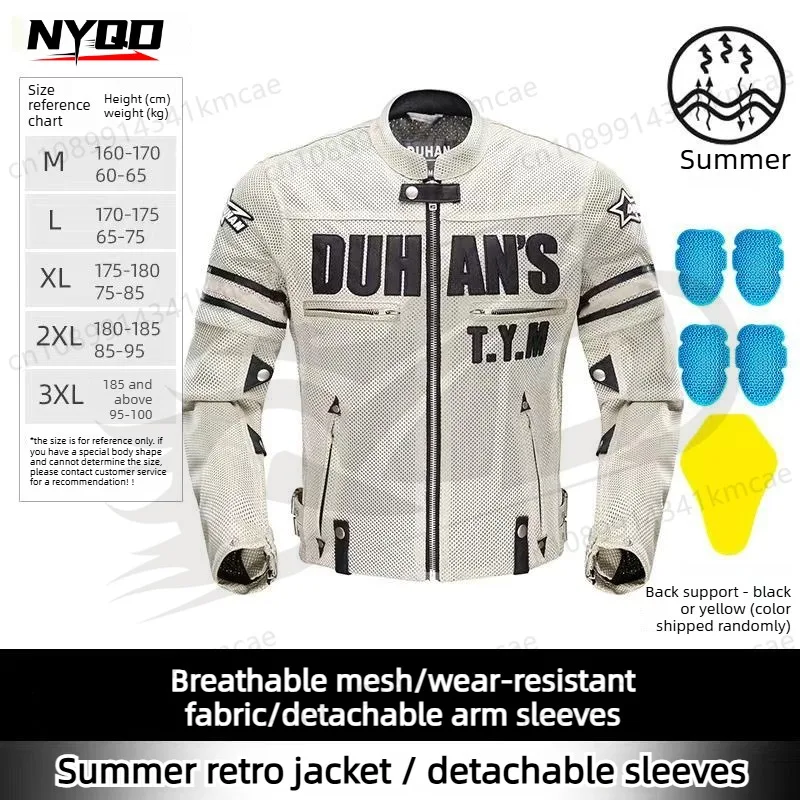 

DUHAN Motorcycle Jacket Men Motorcycle Armor Protector DUHAN Pants Moto Cycling Jacket Motocross Chaqueta Summer Riding Clothes