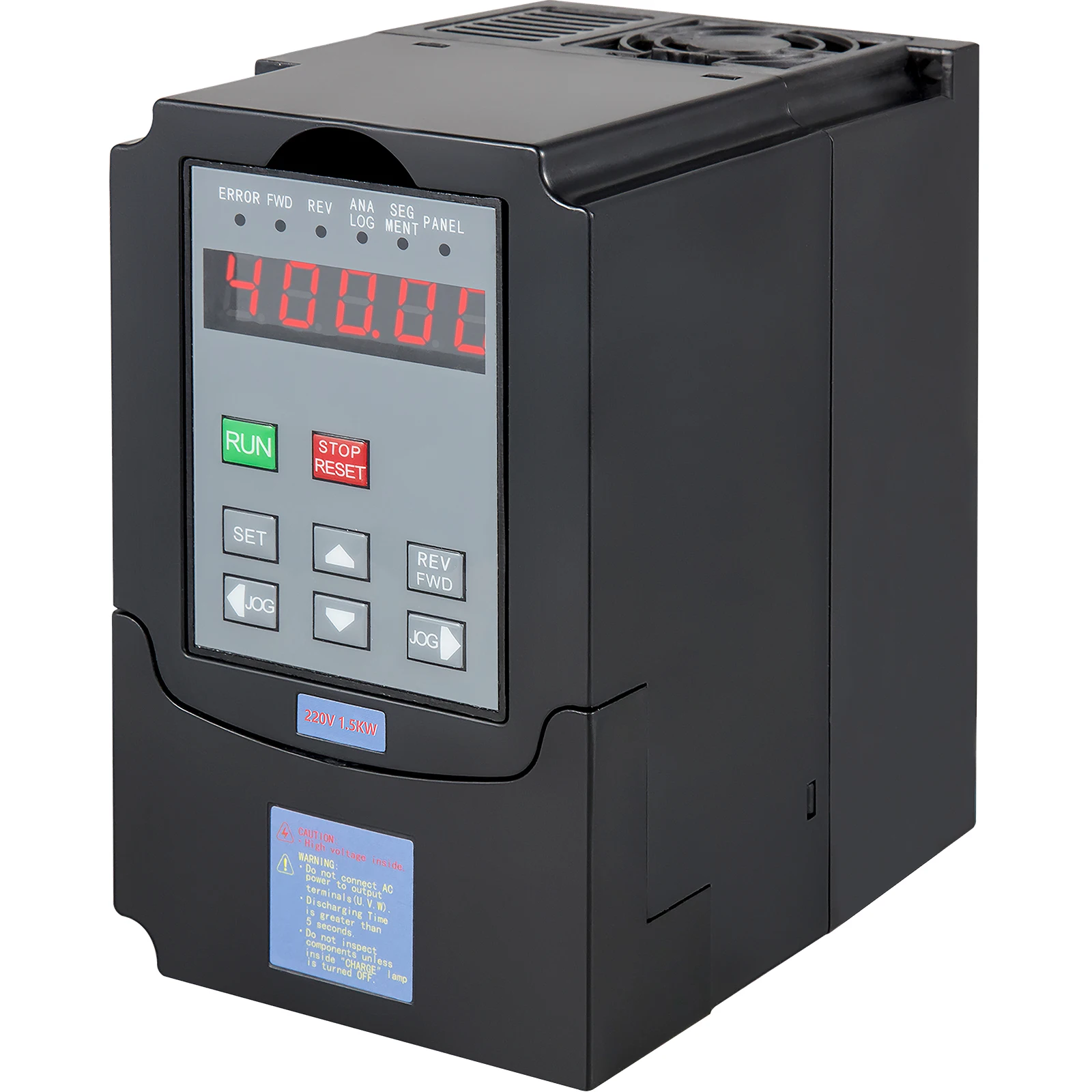 

VEVOR VFD 1.5KW,Variable Frequency Drive 7A,CNC VFD Motor Drive Inverter Converter 220V,for Spindle Motor Speed Control