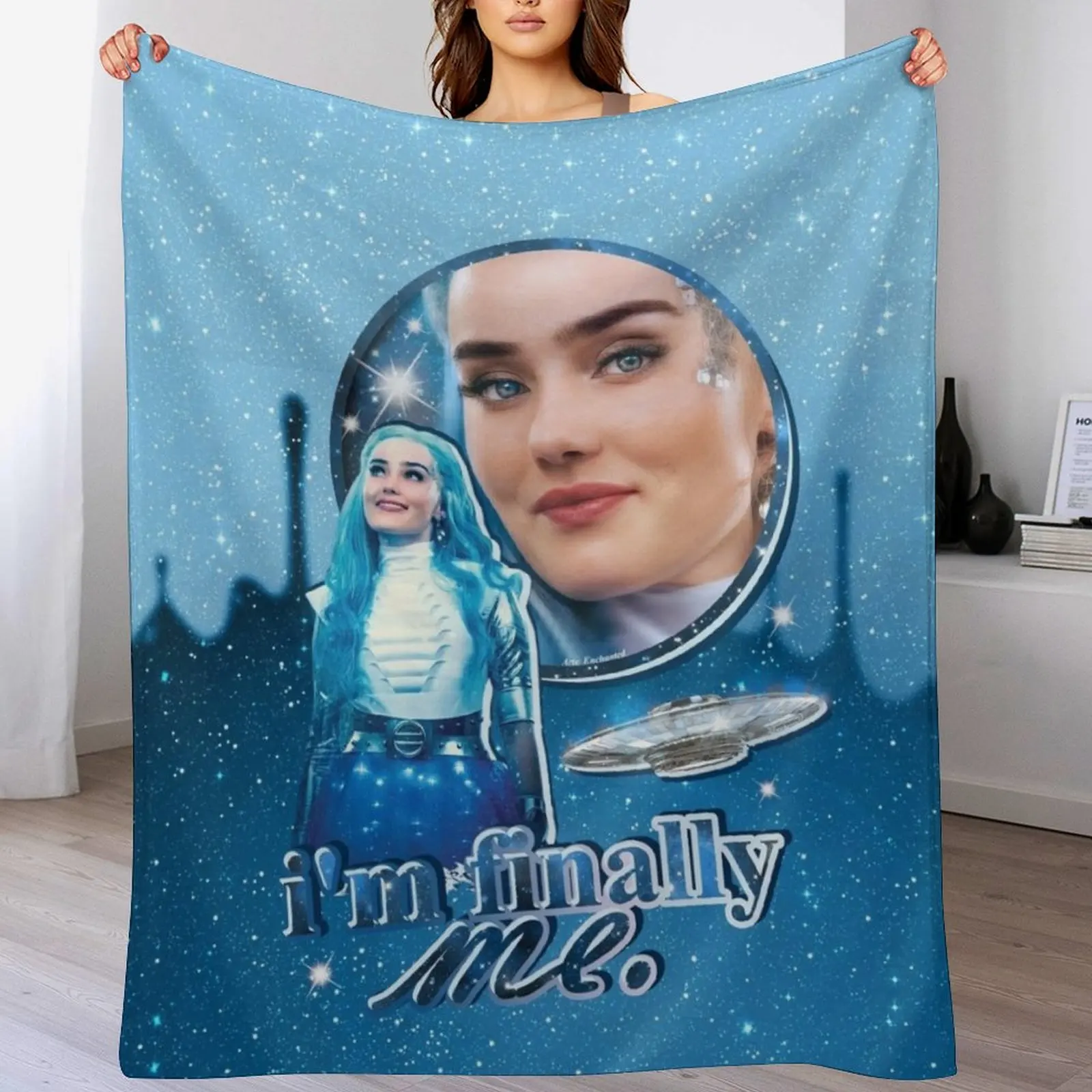 

Addison Alien Zombies 3 - I'm Finally Me! Throw Blanket Sofa Throw Flannels Blankets For Sofas Decorative Beds Blankets