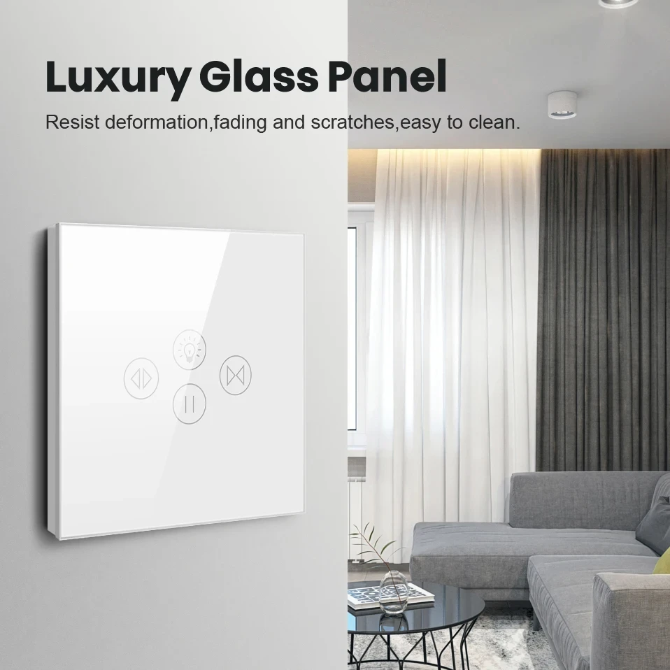 MIUCDA Tuya WiFi Smart Curtain Switch tapparelle tapparelle motore Smart Home Life APP telecomando funziona per Alexa,Google Home