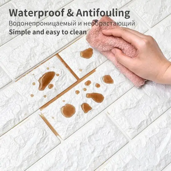 70cm1m XPE ديكور غرفة النوم غرفة المعيشة ملصقات جدار مقاومة للماء غرفة الأطفال خلفية ملصقات جدار المنزل تجديد.